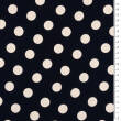 Viscose fabric vanilla dots on navy blue #D2933-01
