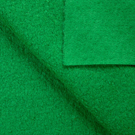 Materiał płaszczowy Boucle - WIOSENNA ZIELEŃ A1081#65