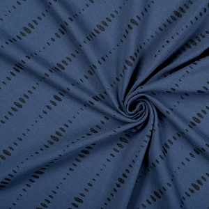 Ellipsis na stalowym niebieskim - nadruk połyskujący