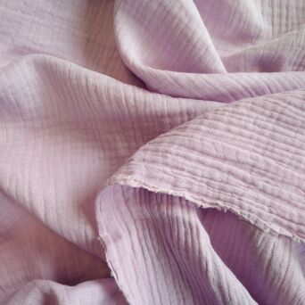 Muślin bawełniany FIOLETOWY JASNY