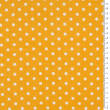 Viscose fabric white polka dots on yellow 81816-04