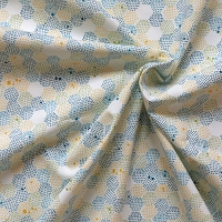 Baumwollstoff  Zitrone - Punkte