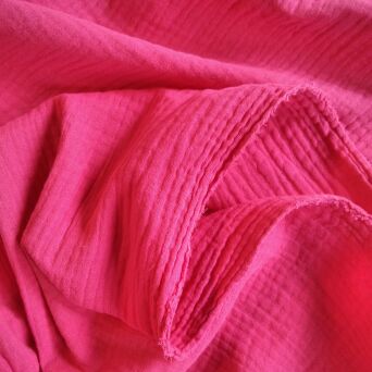 Muślin bawełniany FUKSJA