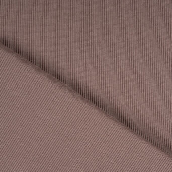 Dzianina prążek DEEP TAUPE 240g - drobny