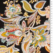Tkanina wiskozowa BLACK FLOWERS ORNAMENT  RM19518 #02