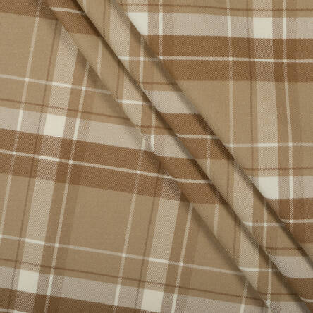 Check fabric BEIGE/LIGHT BROWN