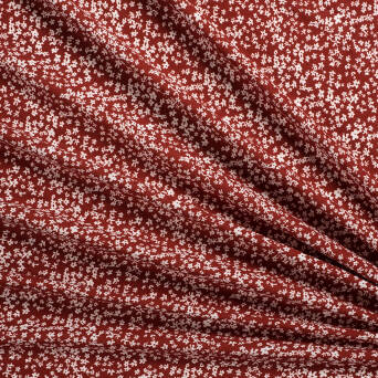 Viscose fabric PANSY MAROON #9606-04