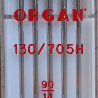 ORGAN - uniwersalne igły do tkanin 5 szt / grubość 90