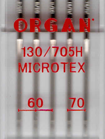 ORGAN - MICROTEX silk needles 5 pcs / thickness 60,70