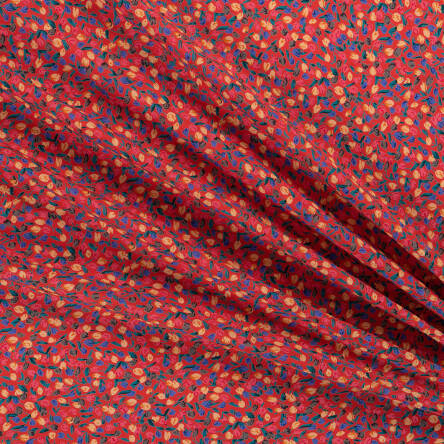 Viscose fabric TULIPS - FIESTA #D2950-02
