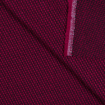 Fabric with wool CHERRY MAHOGANY #D19-01