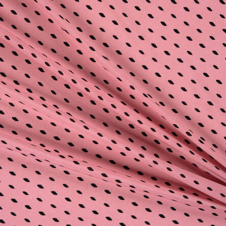 Viscose fabric DROPS ON PINK
