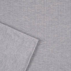 PREMIUM viscose rib knit fabric GREY MELANGE
