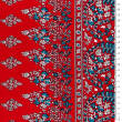 Viscose fabric BORDER ARABIC RED #2810-01