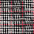 Fabric with wool  RED STRIPES  #D104-01