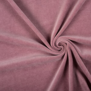 Welur bawełniany - PINK CHAMPAGNE