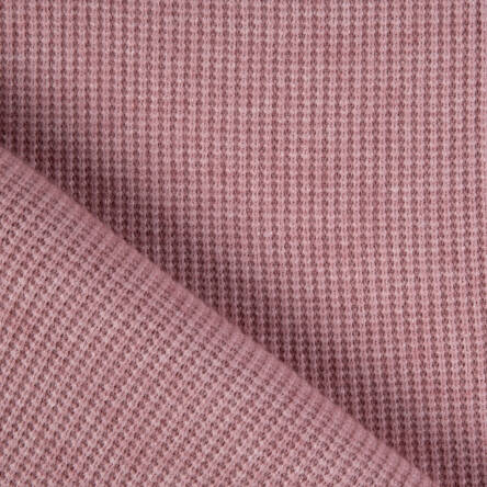 Sweater knit fabric 270g - DUSTY PINK MELANGE