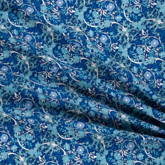 Tkanina bawełniana THISLE ON BLUE #9808-02