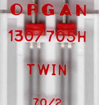 ORGAN - needle TWIN 2 pc. / thickness 70