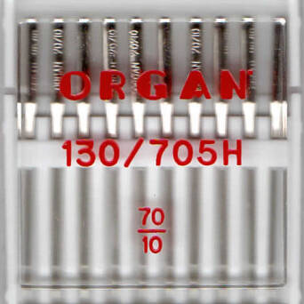 ORGAN - uniwersalne igły do tkanin 10 szt / grubość 70