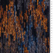Viscose fabric YELLOW-NAVY BLUE BRAIDS #D2848-01