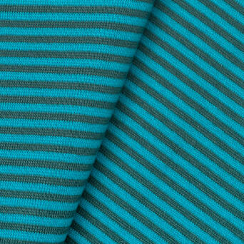 Striped cuff light & dark turquoise >90< cm 