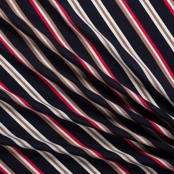 Viscose fabric stripes on NAVY BLUE 1113#3