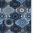 Cotton fabric PREMIUM BLUE MANDALS #44 #03