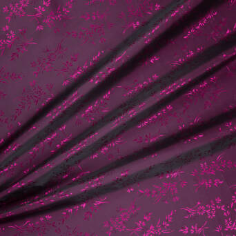 Satin-gloss lining  FLOWERS XD-V1043 E01