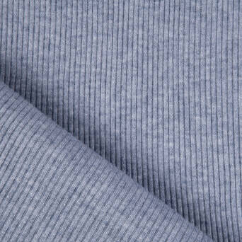 Sweater knit fabric  240g - GREYISH BLUE
