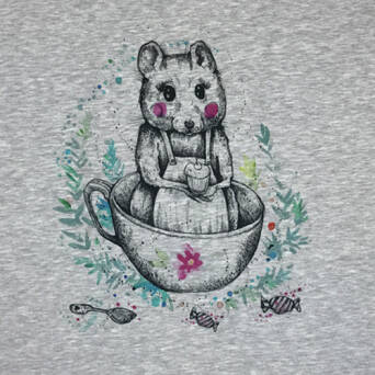 Mouse in the CUP - PANEL - sweat