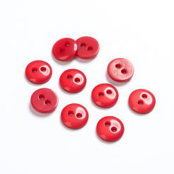 Button - 10 mm COUNTRY RED 0504