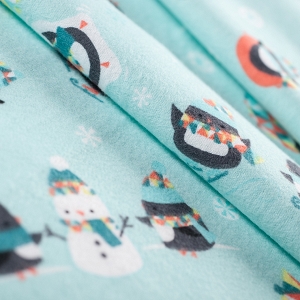 Flanela - Penguins BŁĘKITNY