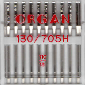 ORGAN - universal needles for fabrics 10 items / thickness 110