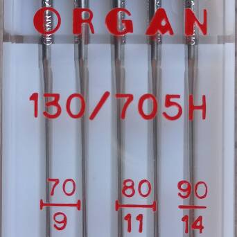 ORGAN - uniwersalne igły do tkanin MIX 5 szt / grubość 70, 80, 90