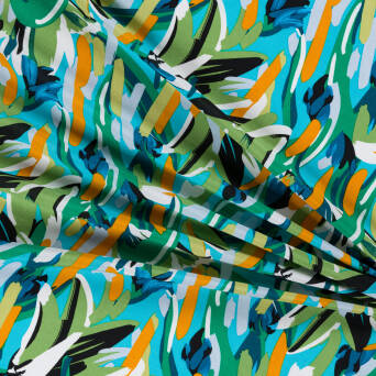 Viscose fabric GREEN FANTASY #8762 #01