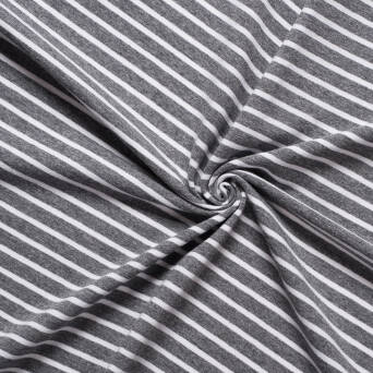 Paski CLASSIC - szary melanż/biały, jersey 200g >185cm!<