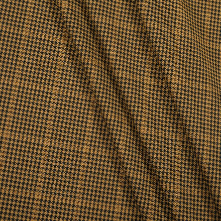 Fabric check pattern BROWN/GOLD