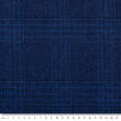 Fabric with wool NAVY BLUE check