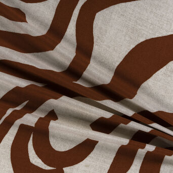 Tkanina wiskoza  ESY FLORESY TERRAKOTA