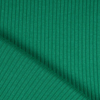 Dzianina swetrowa wiskozowa prążek ZIELONY 270g - ULTRA MIĘKKA