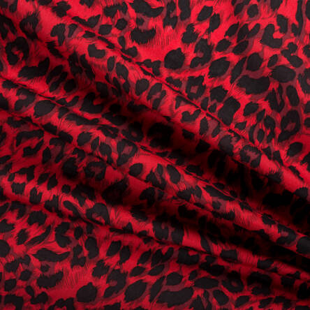 Viscose Leopard RED
