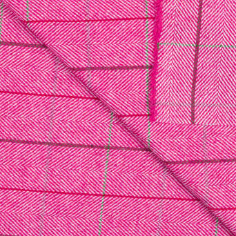 Fabric with wool HERRINGBONE PARADISE PINK #D162-01