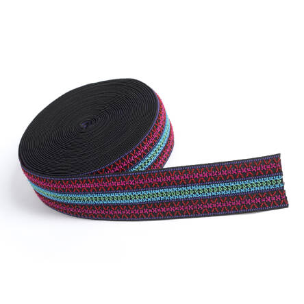 Knitted rubber COLOUR INDIAN 50 mm