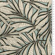Viscose Crepe Exotic leaves in green