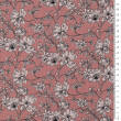 Cotton muslin FLOWERS ON DUSTY PINK BC06-37