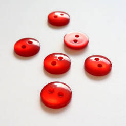 Button- 12 mm red