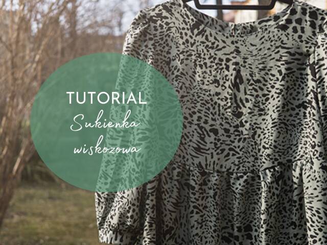 Wiskozowa sukienka na wiosnę